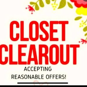 Closet cleanout everything must go